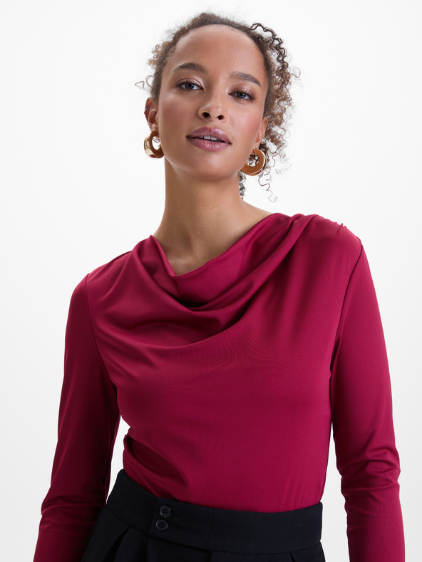 Orsay Burgunderfarbene Damenbluse ORSAY