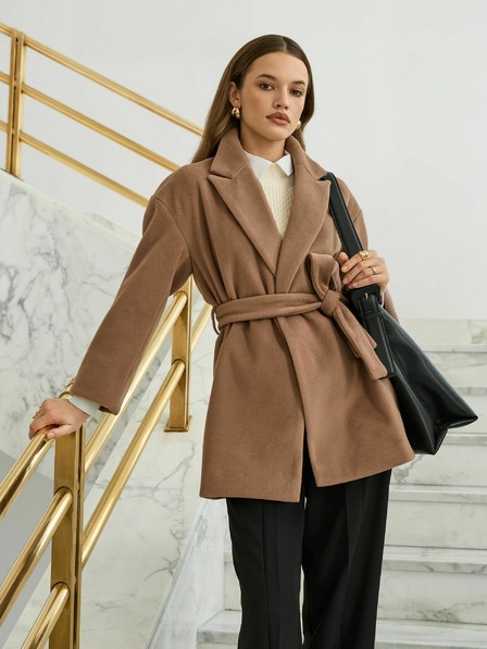 Orsay Beigefarbener Damenmantel ORSAY