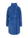 Orsay Blauer Damenmantel aus Kunstfell ORSAY