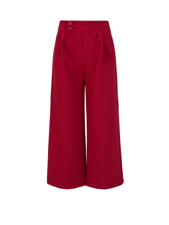 Orsay Rote Damen-Hose mit weitem Bein ORSAY
