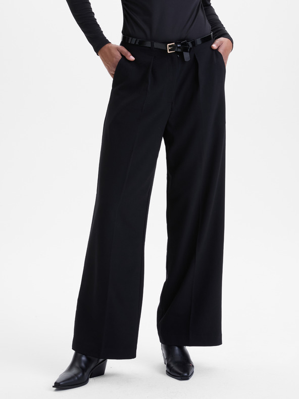 Orsay Schwarze weite Damenhose ORSAY