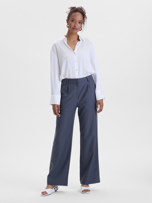 Orsay Dunkelgraue weite Damenhose ORSAY