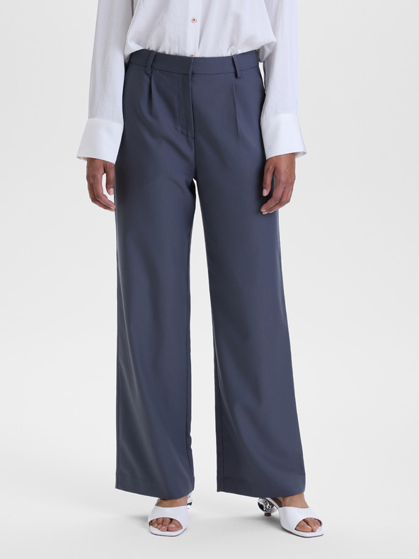 Orsay Dunkelgraue weite Damenhose ORSAY