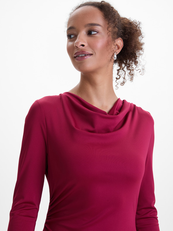 Orsay Weinrotes Damen Midikleid ORSAY