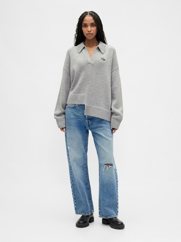 GAP Asymmetrischer Pullover mit Wollanteil GAP