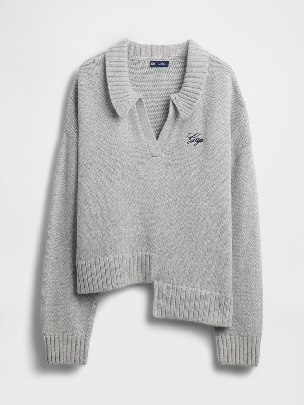 GAP Asymmetrischer Pullover mit Wollanteil GAP