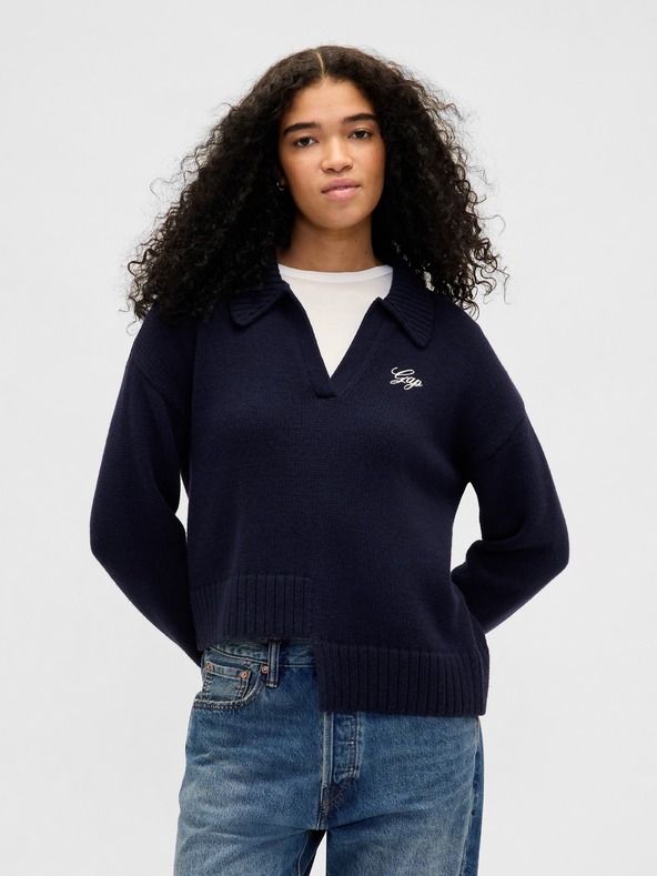 GAP Asymmetrischer Pullover mit Wollanteil GAP