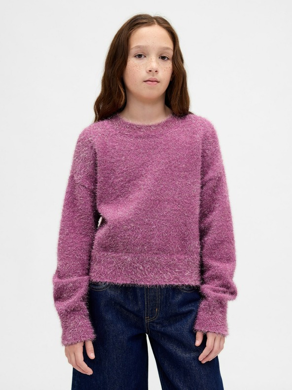 GAP Kinder Flauschpullover mit Metallic-Faden GAP