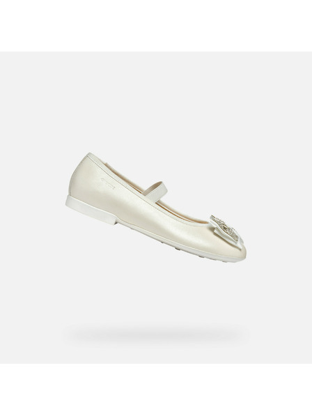 Geox Weiße Mädchen-Ballerinas Geox Plie'