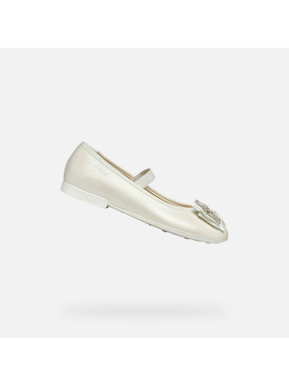 Geox Weiße Mädchen-Ballerinas Geox Plie'