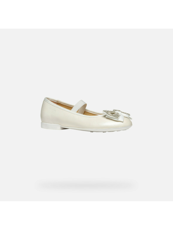 Geox Weiße Mädchen-Ballerinas Geox Plie'
