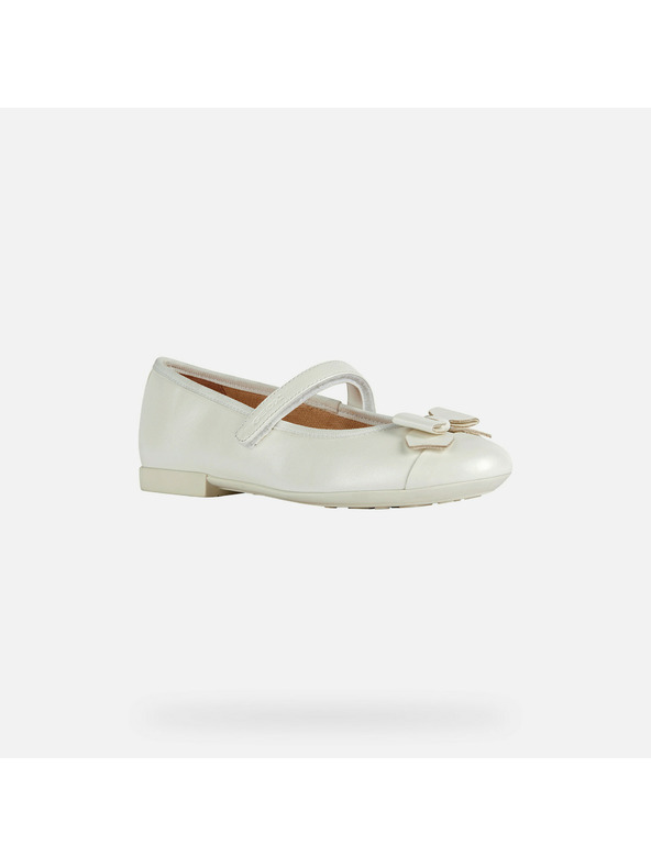 Geox Weiße Mädchen-Ballerinas Geox Plie