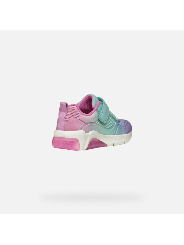 Geox Türkise Mädchen-Leucht-Sneaker Geox Fadinlight Girl