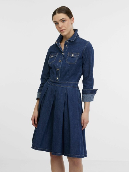 Orsay Dunkelblaues Damen-Denim-Kleid ORSAY
