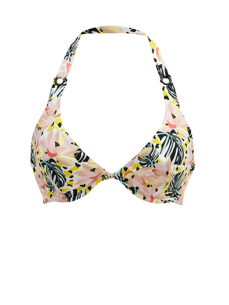 Orsay Rosa gemustertes Damen Badeanzug Oberteil ORSAY