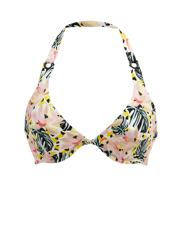 Orsay Rosa gemustertes Damen Badeanzug Oberteil ORSAY