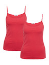 Orsay Set aus zwei Damen-Tank-Tops in Dunkelrosa ORSAY