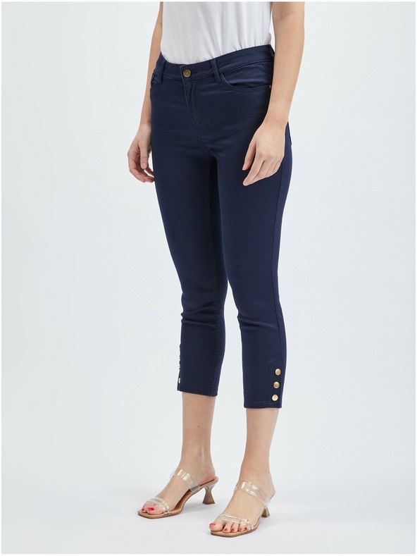 Orsay Dunkelblaue Damen-Crop-Hose ORSAY