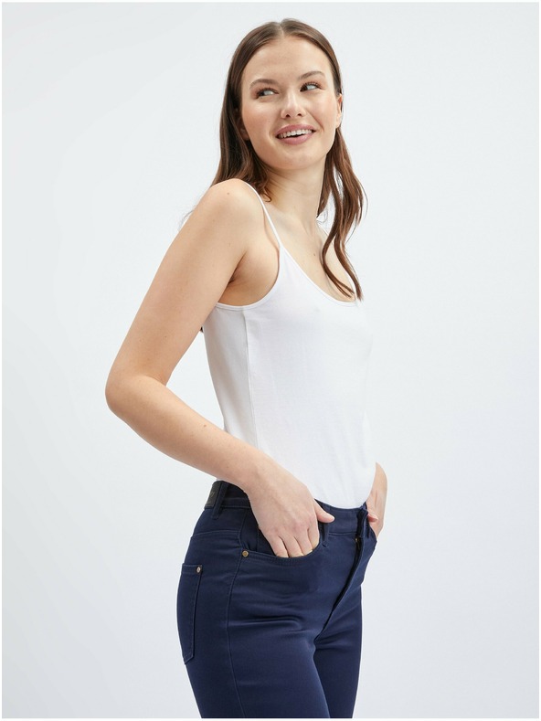 Orsay Dunkelblaue Damen-Crop-Hose ORSAY
