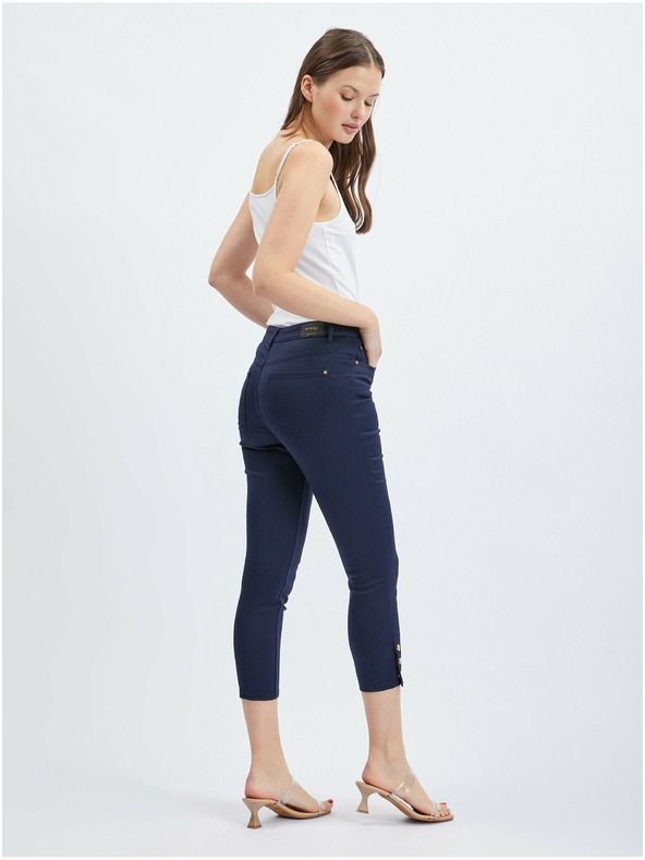 Orsay Dunkelblaue Damen-Crop-Hose ORSAY