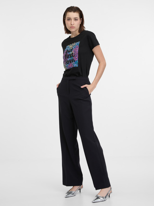 Orsay Schwarzes Damen-T-Shirt ORSAY