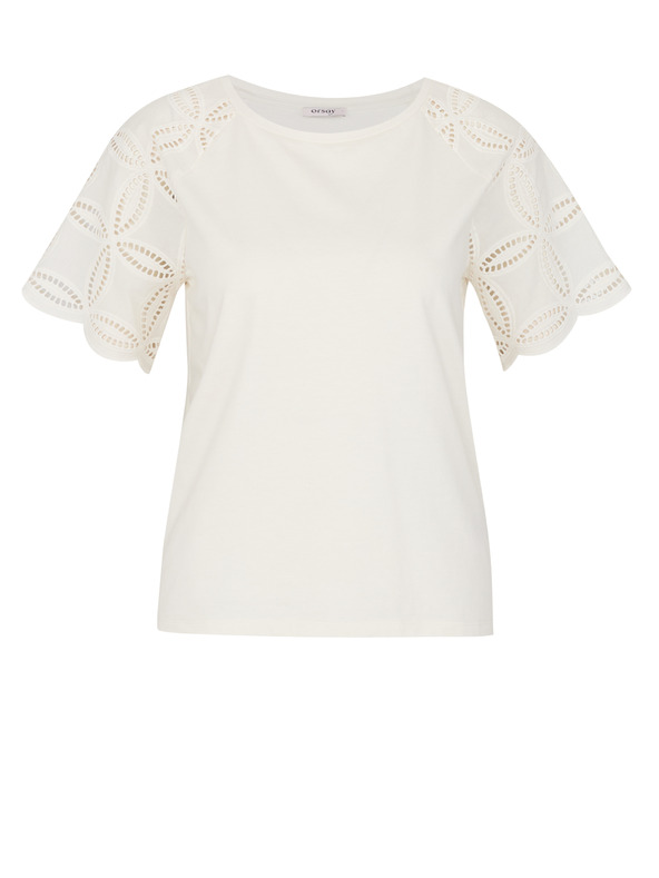 Orsay Cremefarbenes Damen-T-Shirt ORSAY