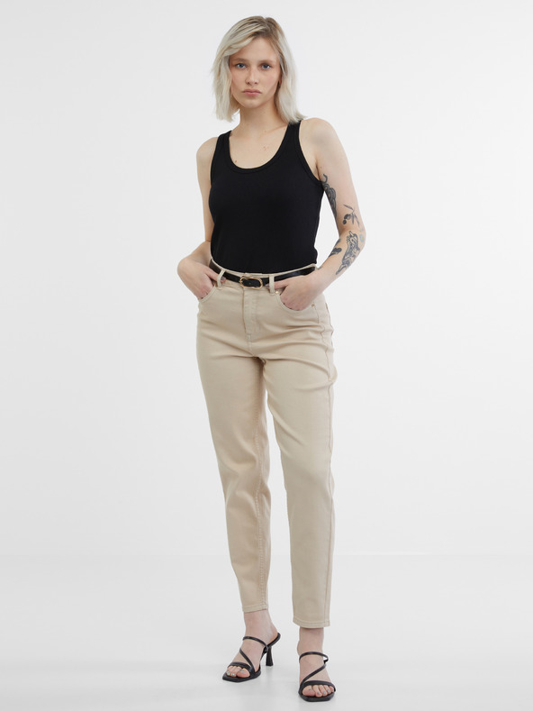Orsay Beige Damen Mom Jeans ORSAY