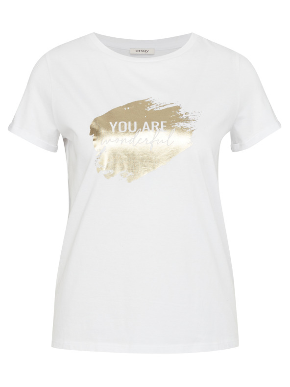 Orsay Weißes Damen-Kurzarmshirt ORSAY