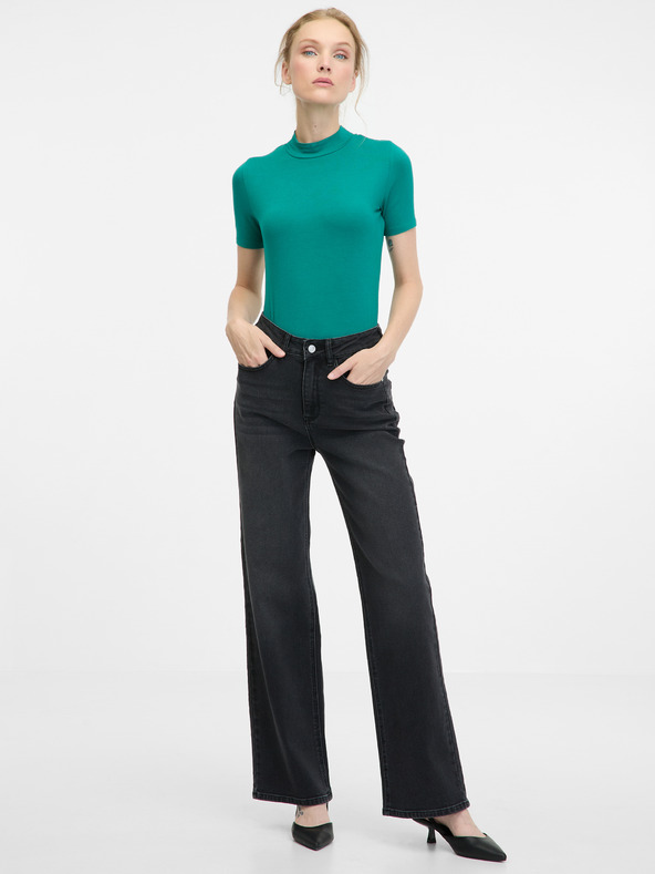 Orsay Grünes Damen-Kurzarm-T-Shirt ORSAY