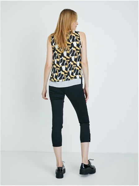 Orsay Weiß-schwarz gemusterte Bluse ORSAY