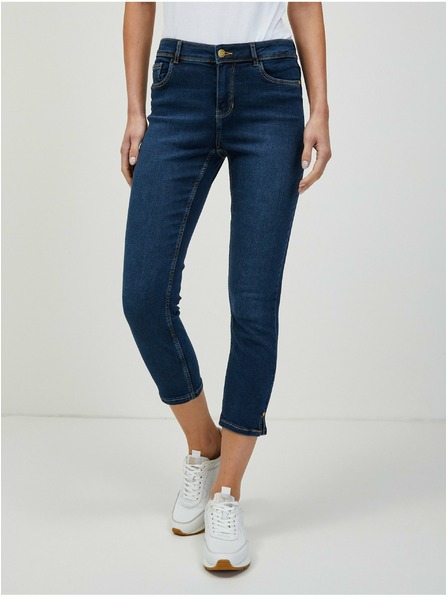 Orsay Dunkelblau verkürzte Slim-Fit-Jeans von ORSAY