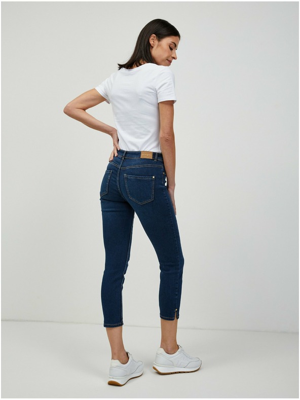 Orsay Dunkelblau verkürzte Slim-Fit-Jeans von ORSAY