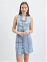 Orsay Hellblaues Damen-Denim-Kleid ORSAY