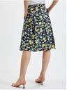Orsay Gelbblauer Damen-Faltenrock mit Blumenmuster von ORSAY
