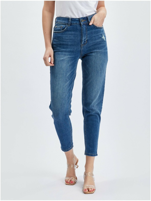 Orsay Dunkelblaue Mom-Jeans für Damen ORSAY