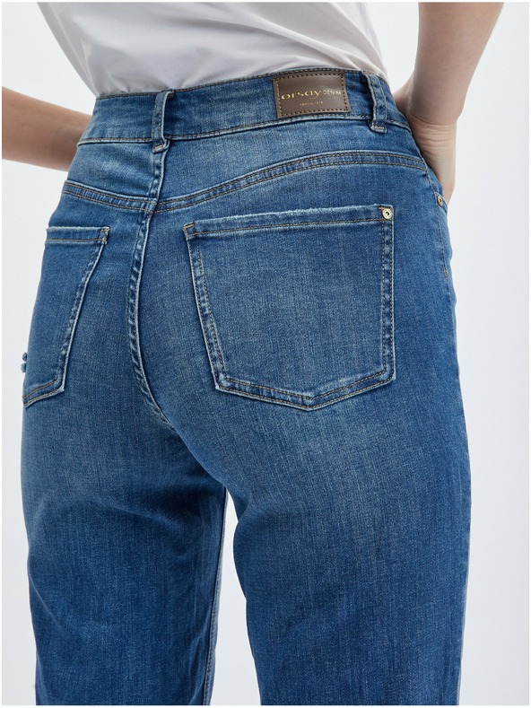 Orsay Dunkelblaue Mom-Jeans für Damen ORSAY