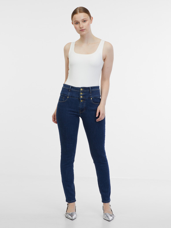 Orsay Dunkelblaue Skinny Fit Jeans für Damen ORSAY