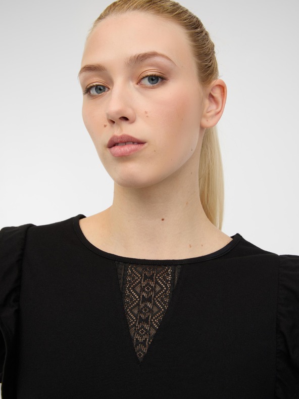 Orsay Schwarzes Damen-Kurzarmshirt ORSAY