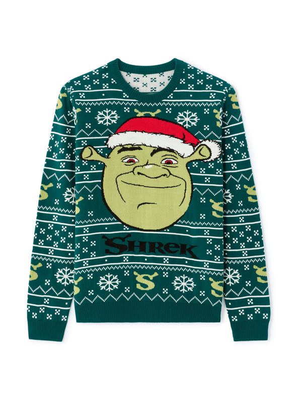 Celio Weihnachtspullover Shrek
