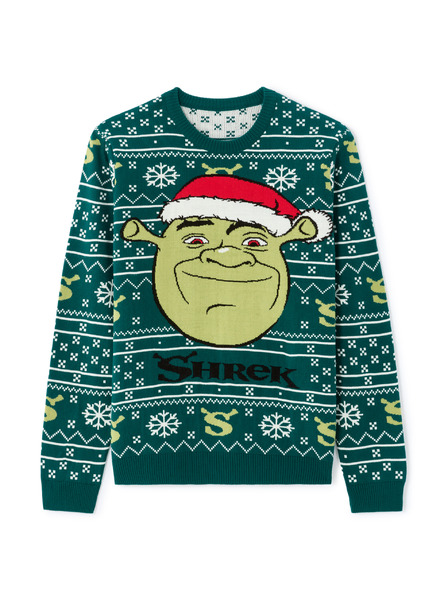Celio Weihnachtspullover Shrek