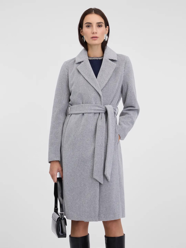 Orsay Grauer Damen-Wintermantel ORSAY