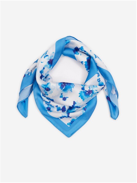 Orsay Blau-weißes Damen-Blumenschal ORSAY