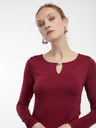 Orsay Weinrotes Damen-Langarmshirt ORSAY