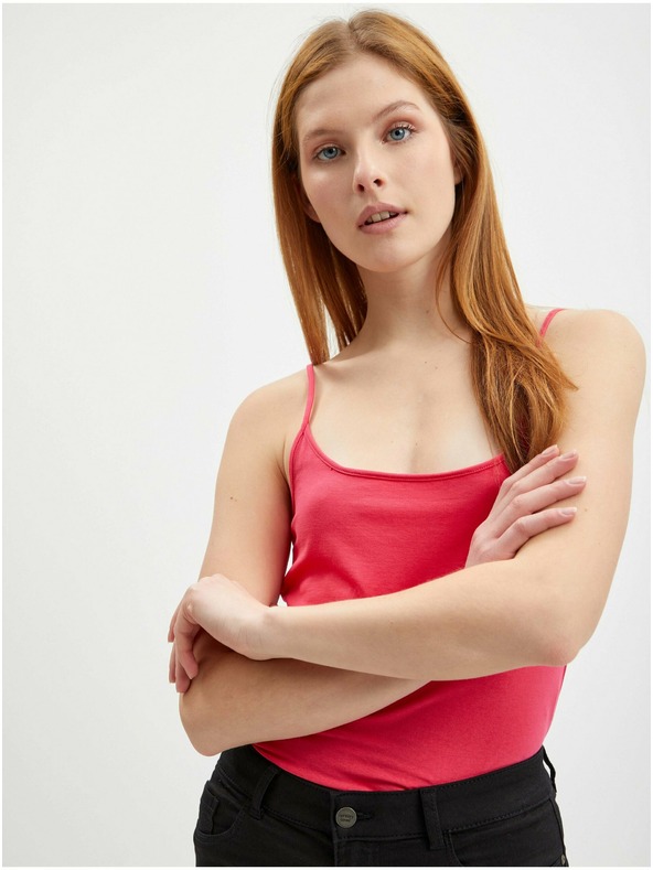 Orsay Dunkelrosa Damen Basic Tank Top ORSAY