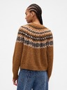 GAP Oversize Strickjacke Fair Isle mit Wollanteil GAP