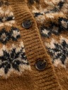 GAP Oversize Strickjacke Fair Isle mit Wollanteil GAP
