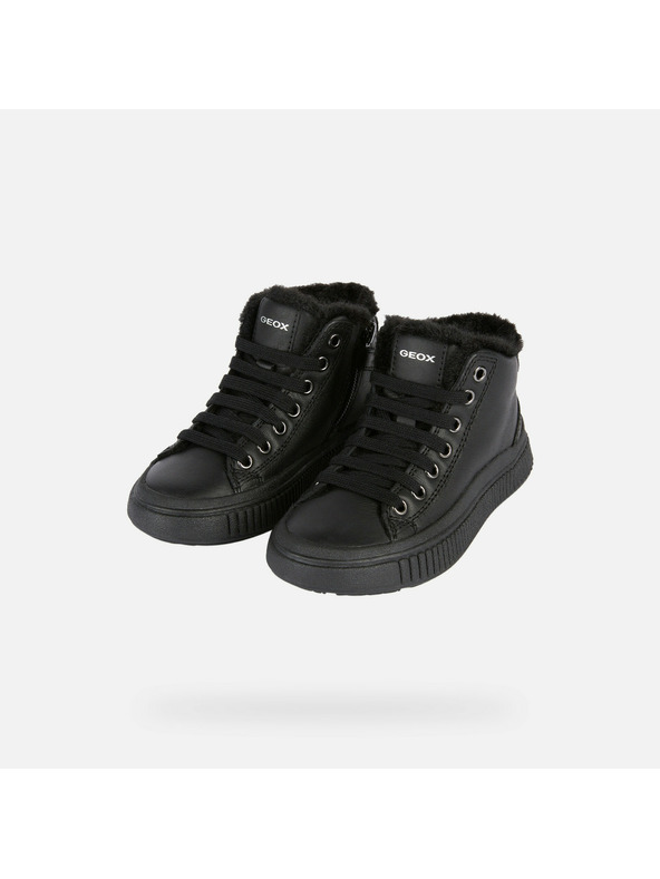 Geox Schwarze Mädchen-Sneaker Geox Laquinny