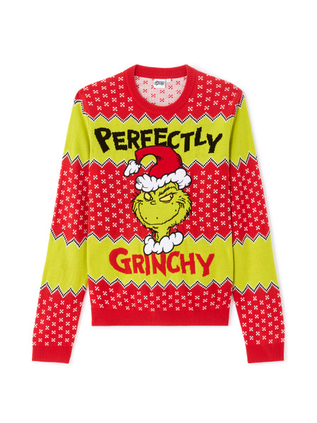 Celio Weihnachtspullover Grinch
