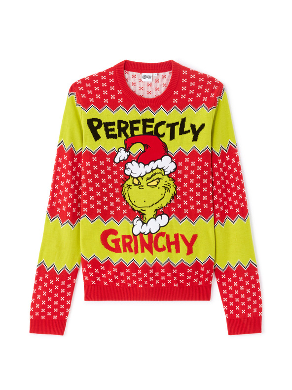 Celio Weihnachtspullover Grinch