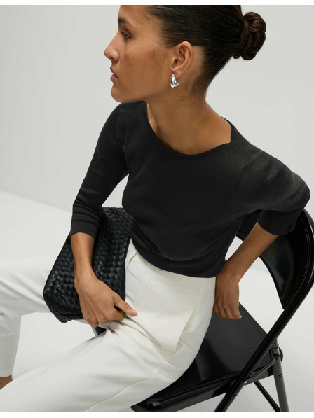 Marks & Spencer Schwarzes Marks & Spencer Damen-T-Shirt